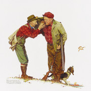 Two Old Men and Dog