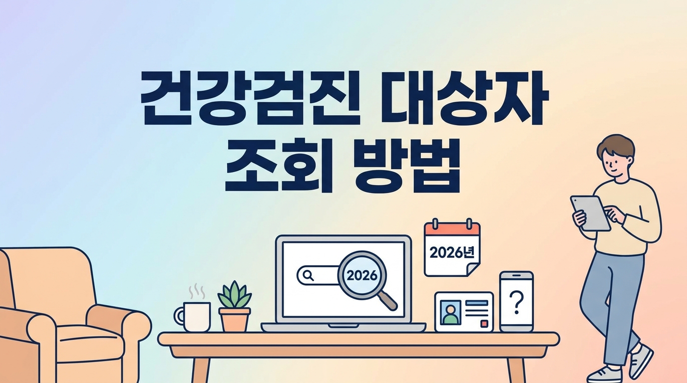 건강검진 대상자 조회 방법 2026년 완벽 가이드 (짝수년생)