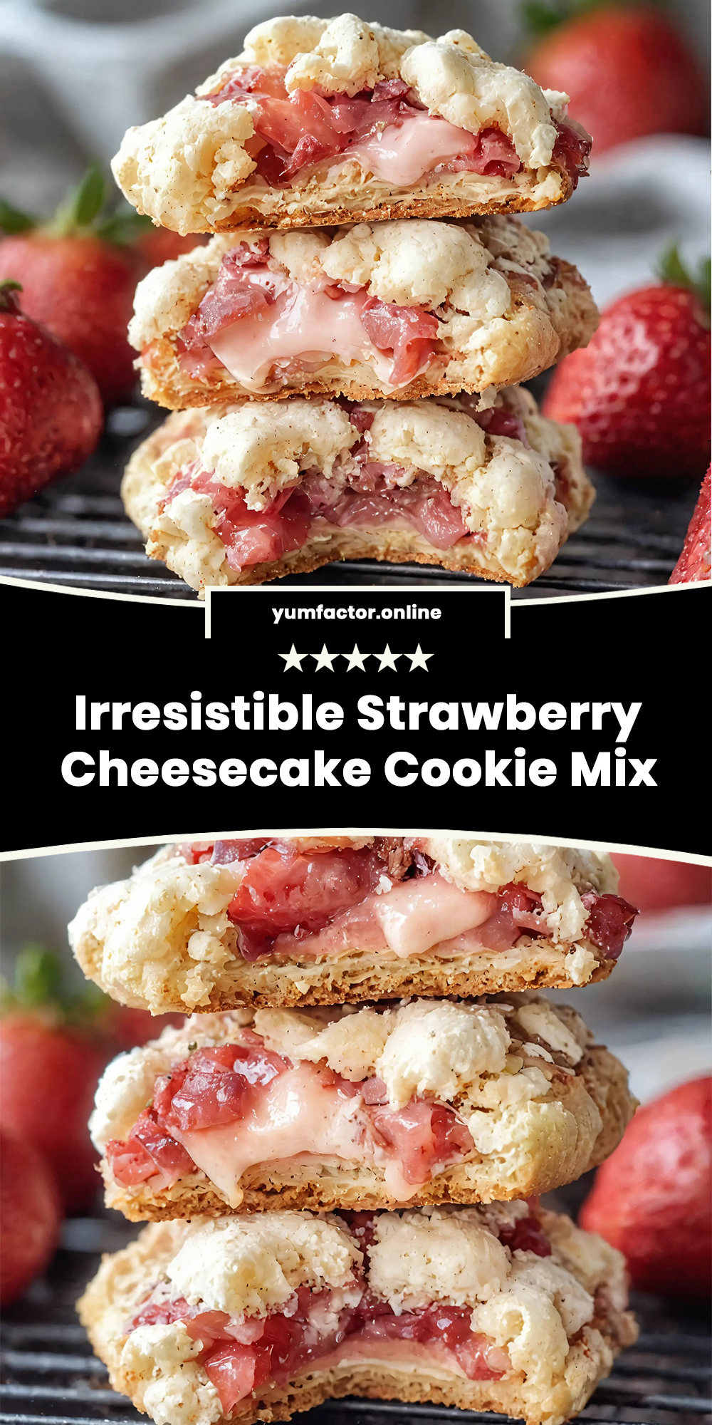 Irresistible Strawberry Cheesecake Cookie Mix