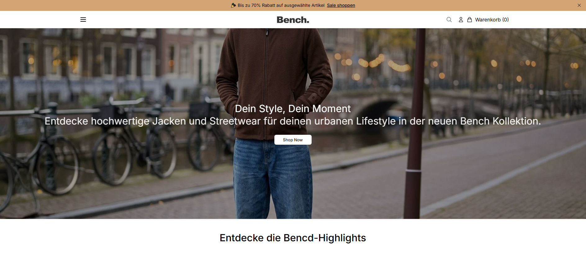 Stored capture of benchshop.shop