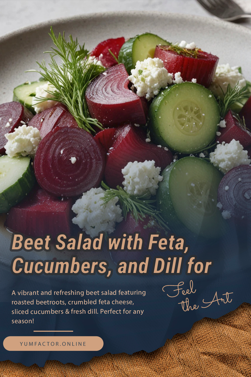 Beet Salad with Feta, Cucumbers, and Dill for Bright Flavors!