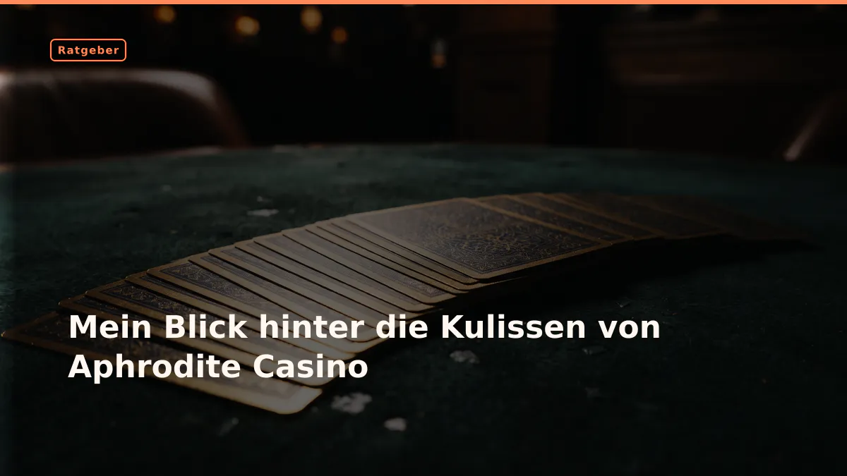 Mein Blick hinter die Kulissen von Aphrodite Casino