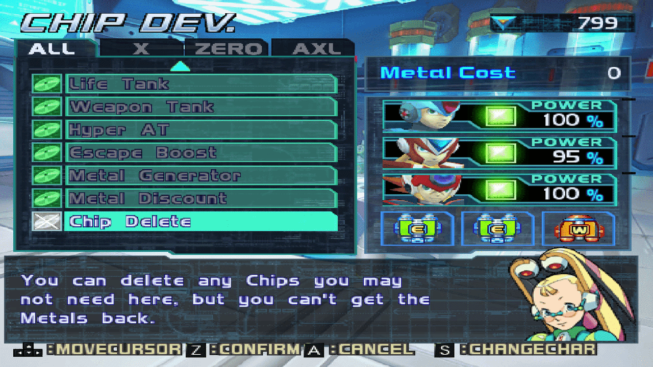 [Megaman X Legacy Collection 2] Lấy tất cả đồ đạc, áo giáp, unlock nhân vật trong Megaman X8