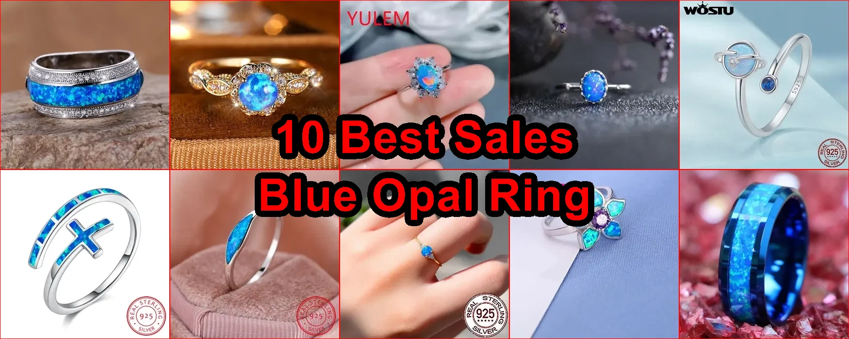 藍色蛋白石戒指 評價