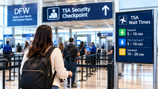 DFW TSA Wait Times Checkpoint