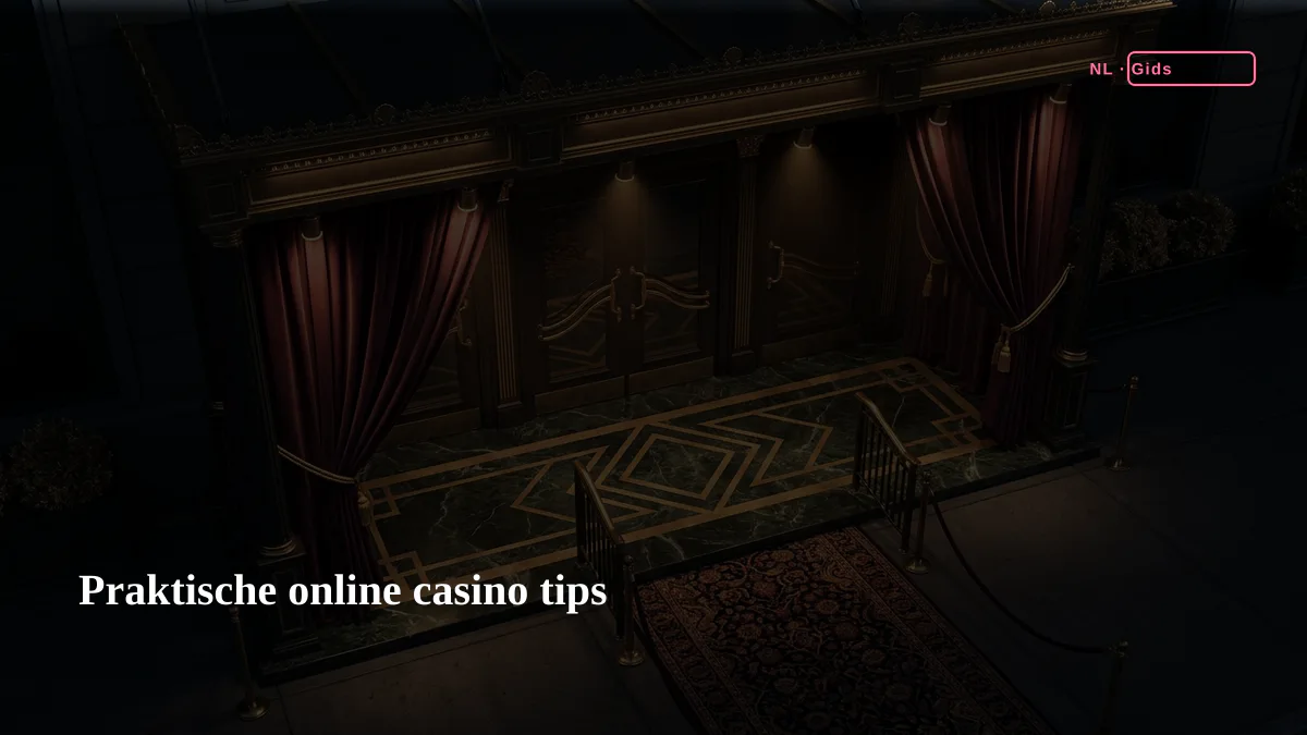 Praktische online casino tips