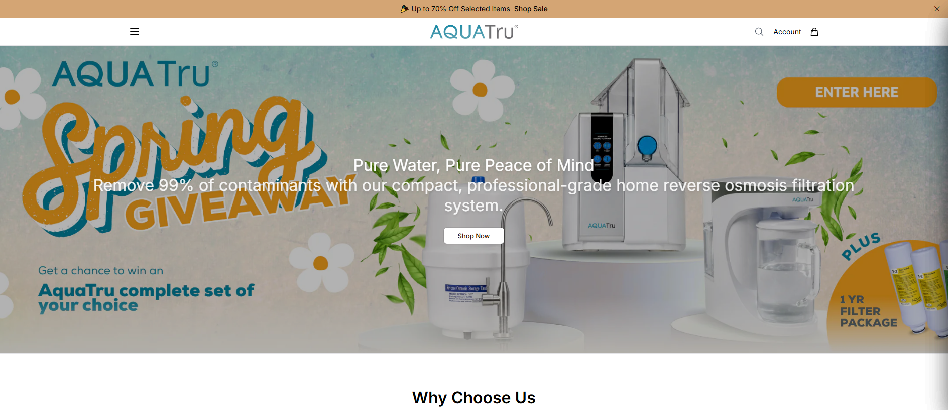 Stored capture of aquatruhouse.shop