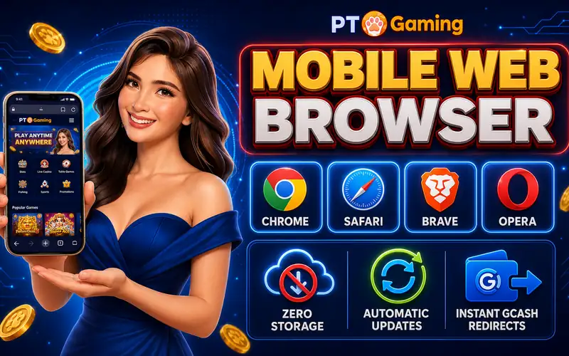 PTGaming Mobile Web Browser Access