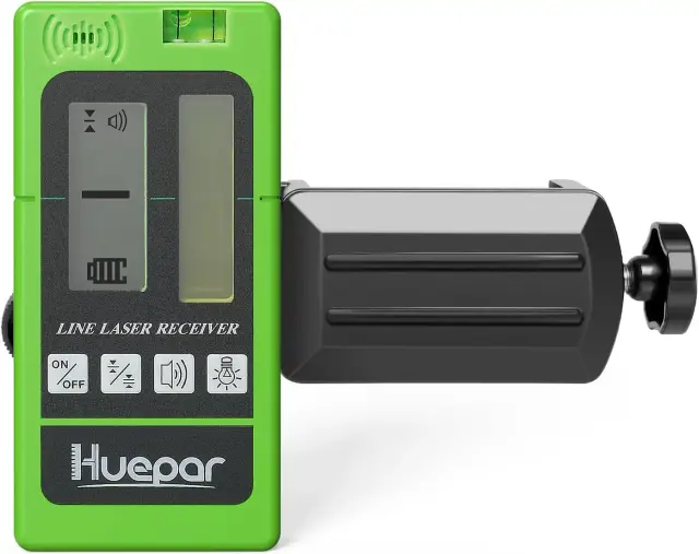 Huepar LR-5RG receiver LCD readout accuracy test