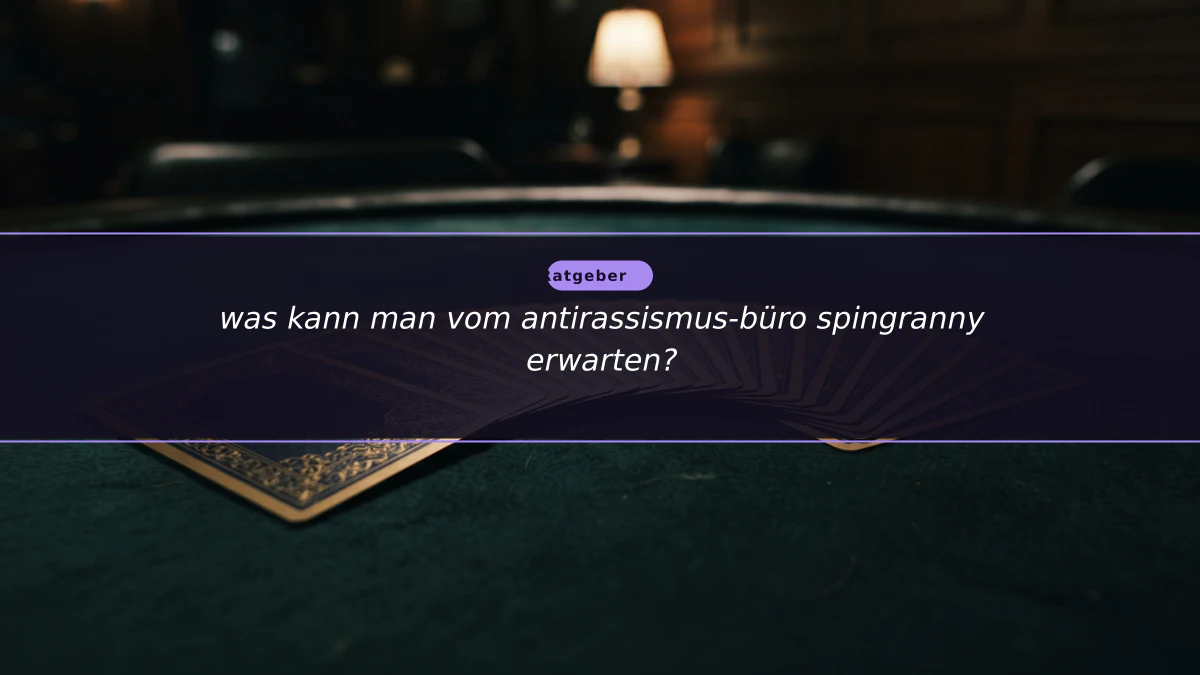 was kann man vom antirassismus-büro spingranny erwarten?