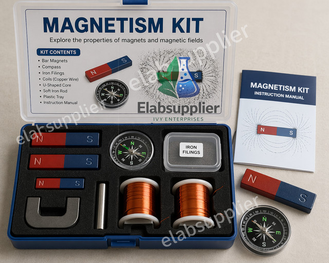 Magnetism kit alnico magnets compass coils school college India