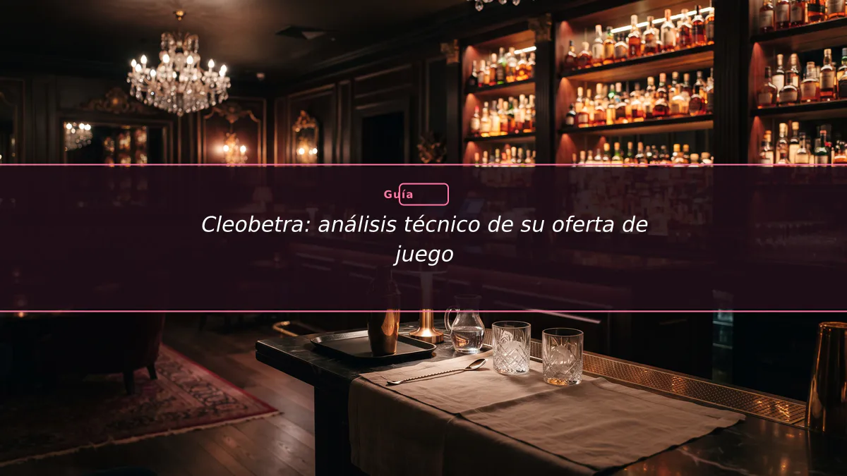 Cleobetra: análisis técnico de su oferta de juego