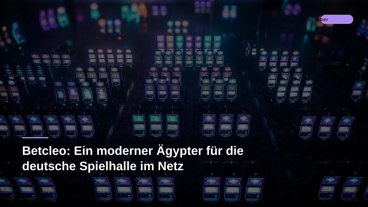 Betcleo: Ein moderner Ägypter für die deutsche Spielhalle im Netz