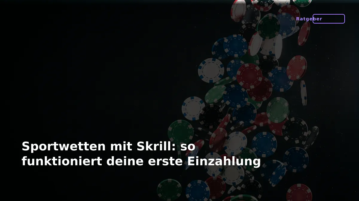 Sportwetten mit Skrill: so funktioniert deine erste Einzahlung