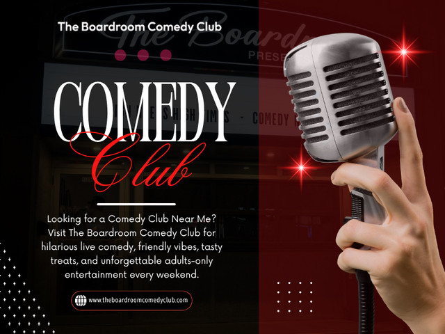 Looking for a Comedy club near me is usually the start of an experience and not just another night out. Live comedy, unlike recorded entertainment, is based on real people, real conversations and real reactions. Each audience influences the show and it all feels fresh from start to finish.

Contact Us -
Address - 1350 St Clair Ave W, Toronto, ON M6E 1C4, Canada
Phone- +14168348654
Email- poonam3123@hotmail.com

Read Our Blogs -
https://theboardroomcomedyclub.wordpress.com
https://theboardroomcomedyclub.medium.com/
https://boardroomcomedyclub.wixsite.com/boardroomcomedyclub/

More Links -
https://igli.me/theboardroomcomedyclub
https://www.goodreads.com/theboardroomcomedyclub
https://gravatar.com/theboardroomcomedyclub