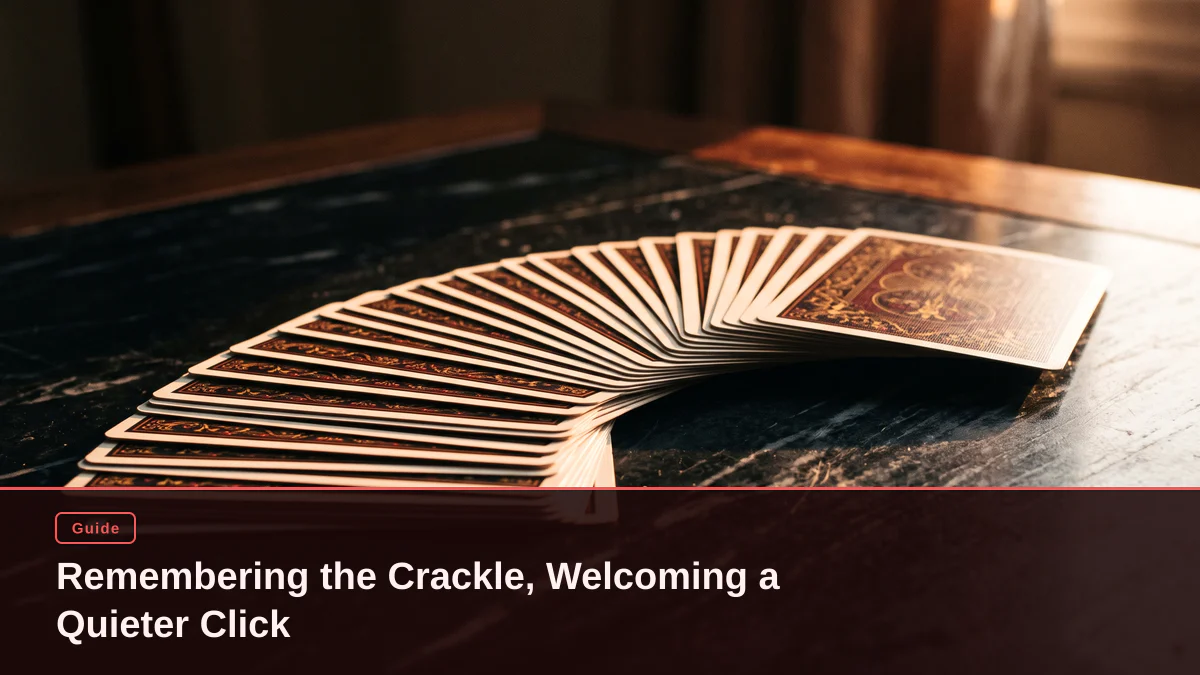 Remembering the Crackle, Welcoming a Quieter Click