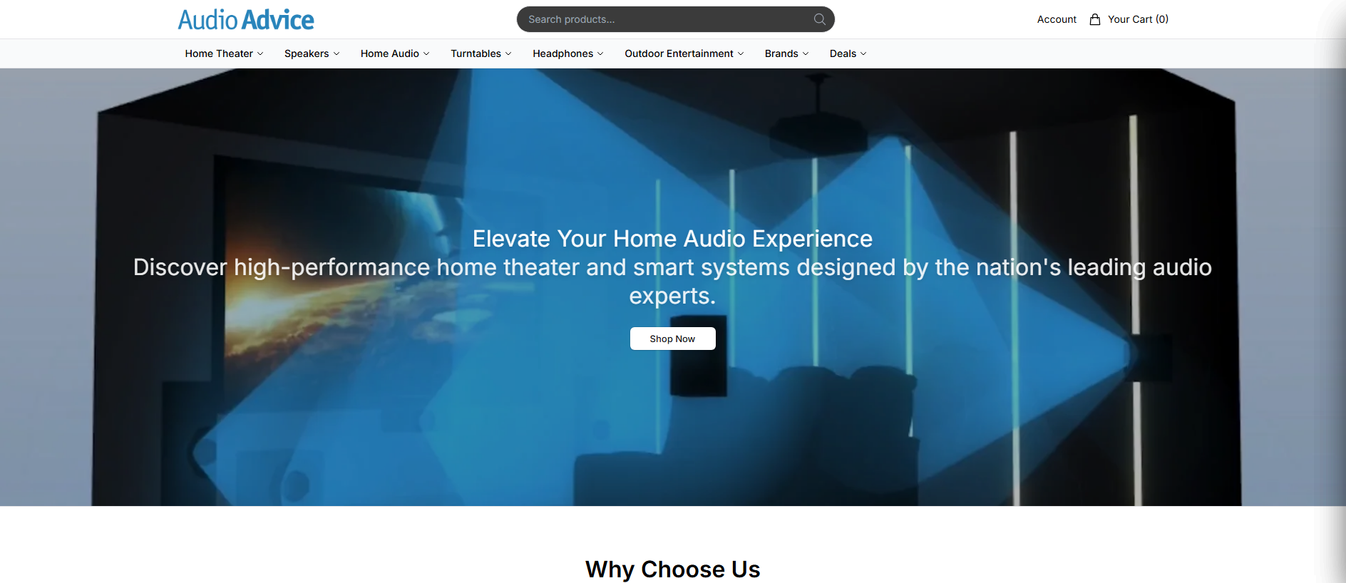 Stored capture of audioadvicedirect.shop