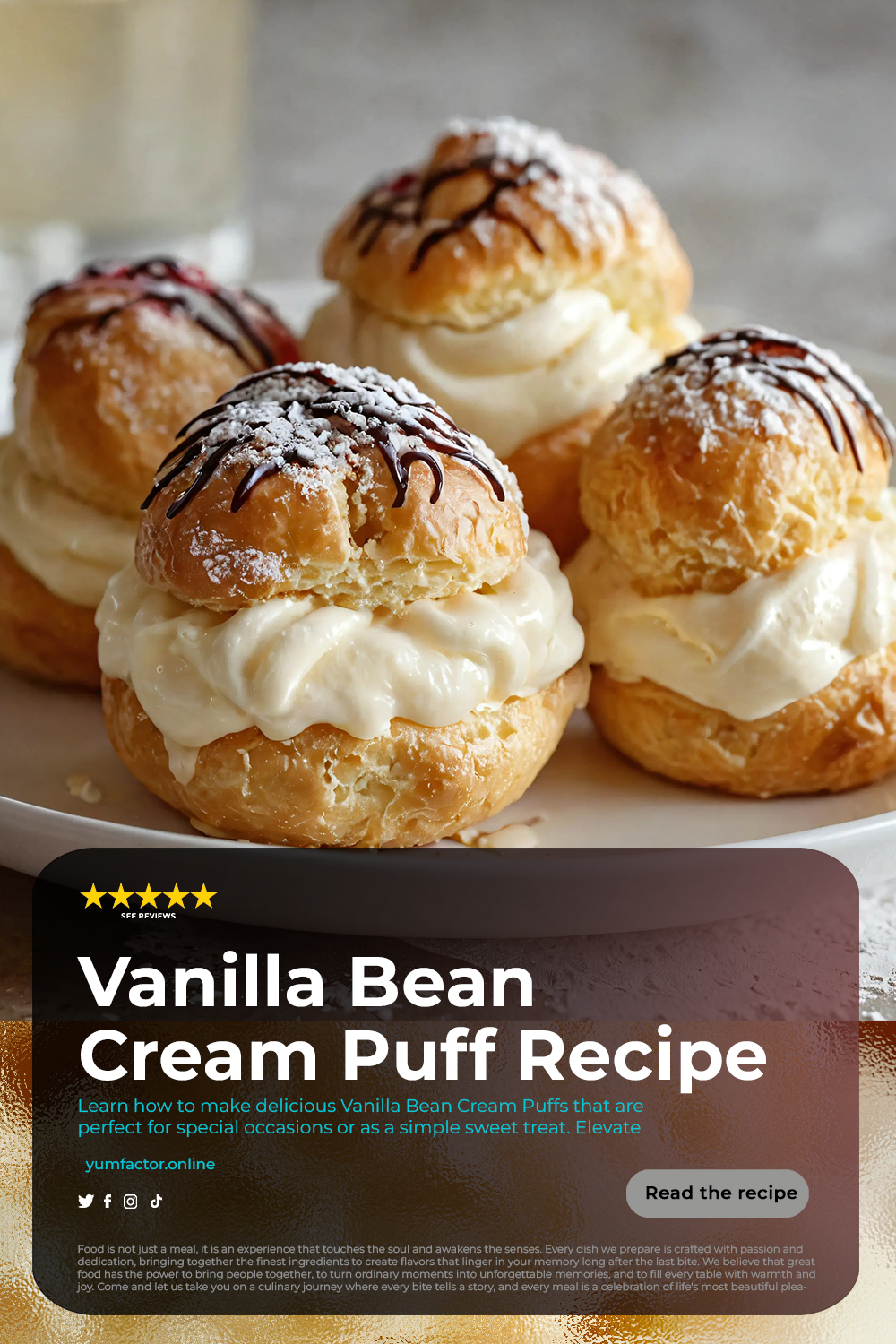 Vanilla Bean Cream Puff Recipe