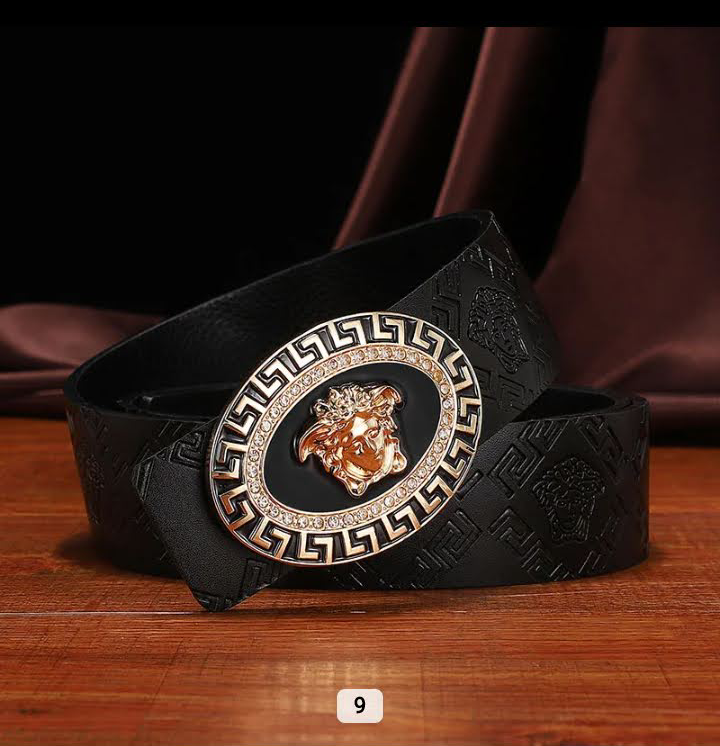 Versace style gold buckle belt – iconic luxury