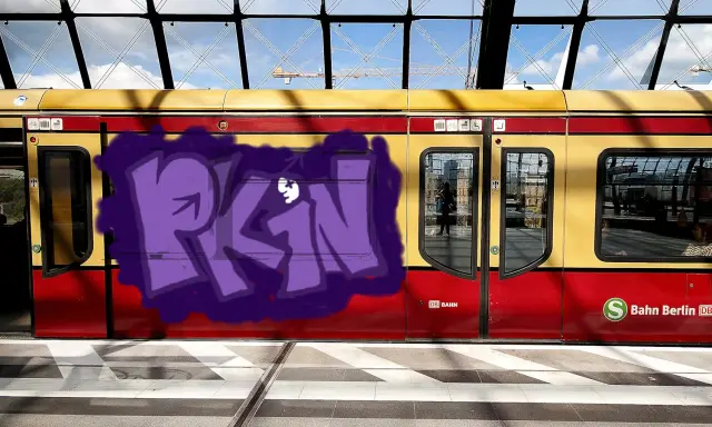 Graffiti artwork by PKIN46573