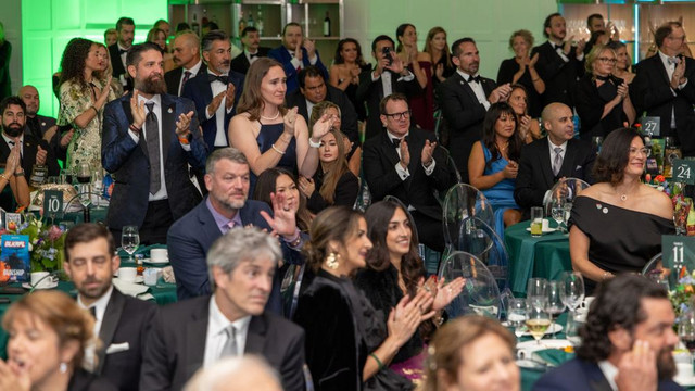 VETS Torchbearers celebrating together at a gala