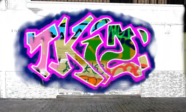 Graffiti artwork by Tkiz