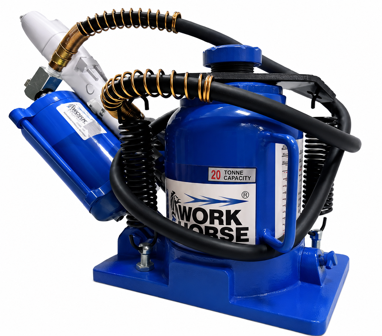 Bottle Jack, 20 Ton, Squat Air Hydraulic, 175mm Min Height, 97mm Ram Travel