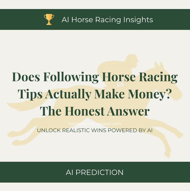 Does Following Horse Racing Tips Actually Make Money? The Honest Answer