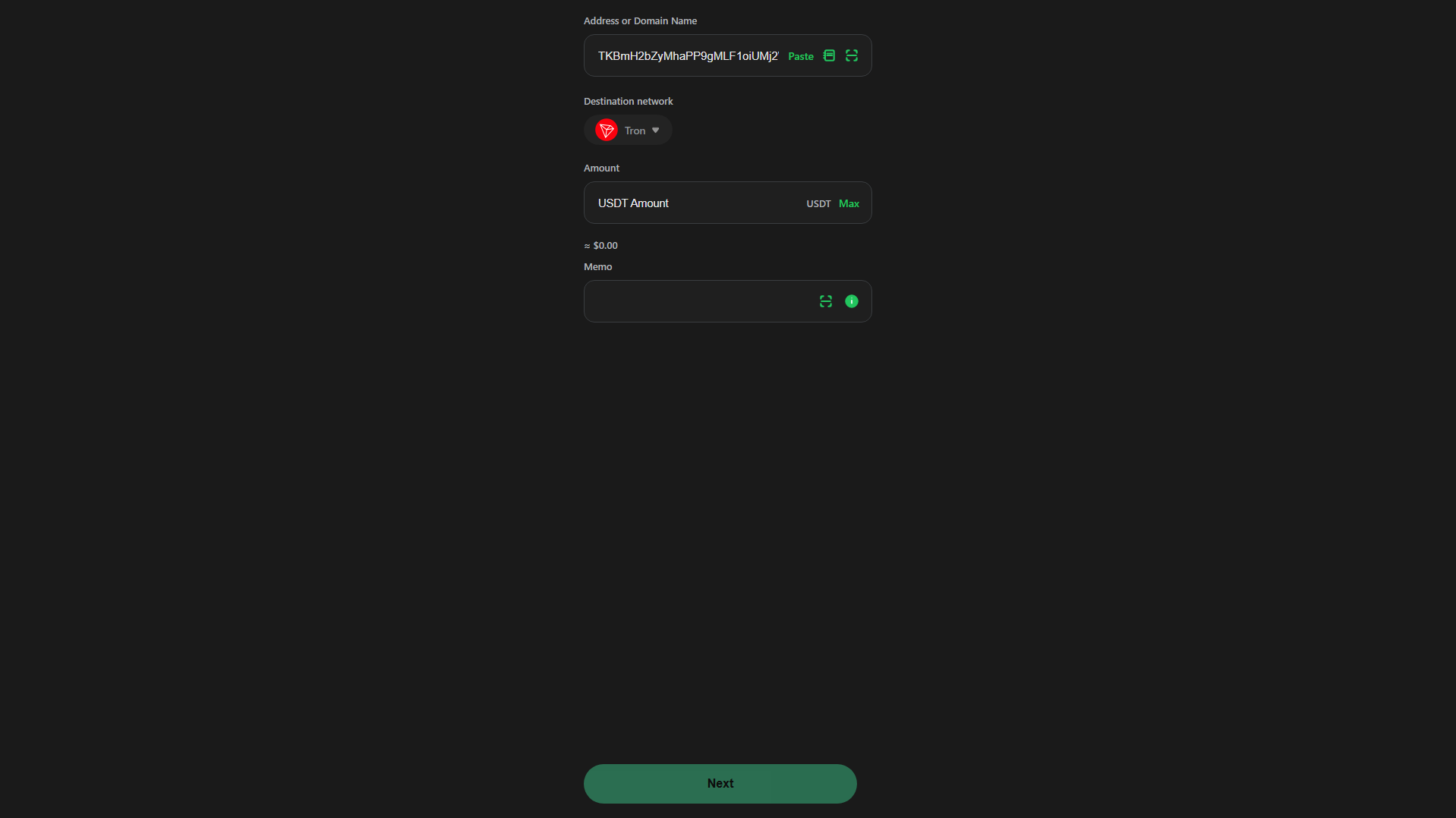 Screenshot of usdtsecures.com