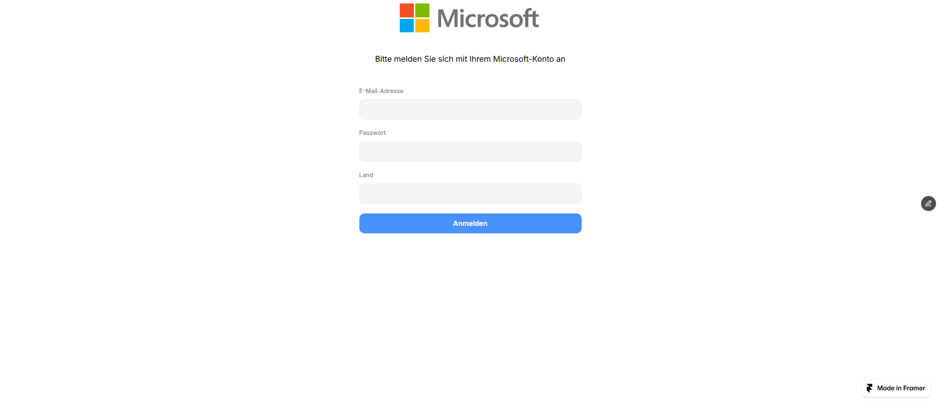 Forensic screenshot of triumphant-kimchi-070481.framer.app showing the phishing page layout