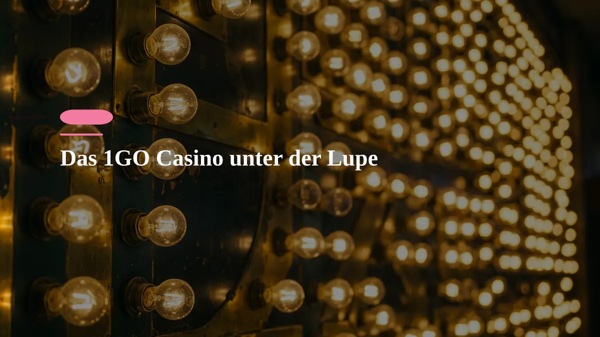 Das 1GO Casino unter der Lupe