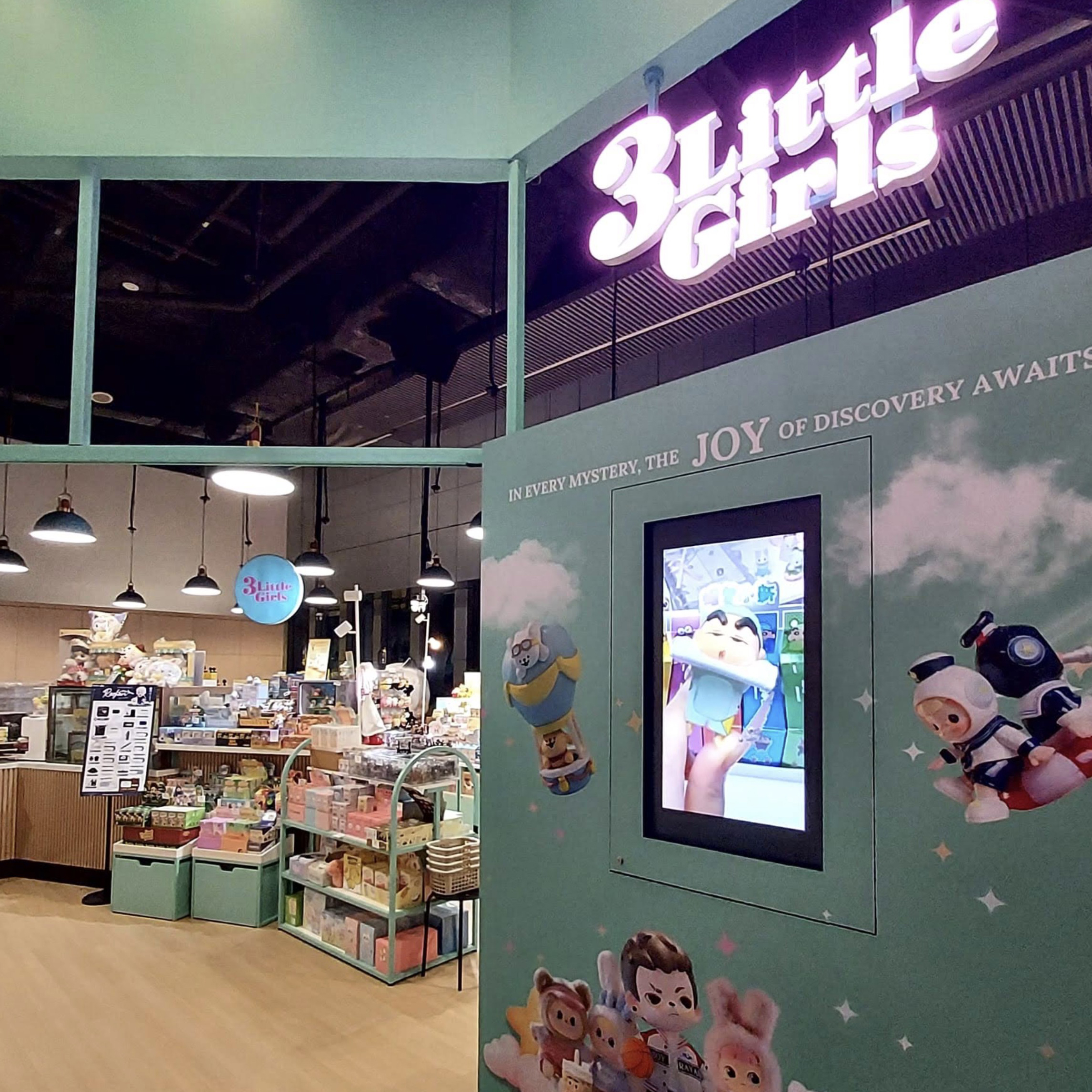 3 Little Girls blind box shop at Orchard Central