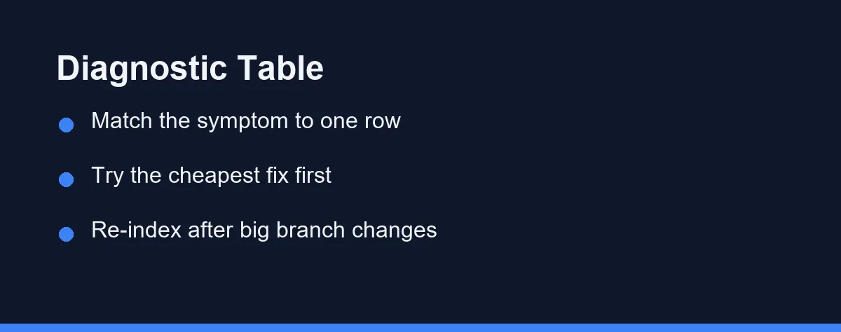 Diagnostic Table