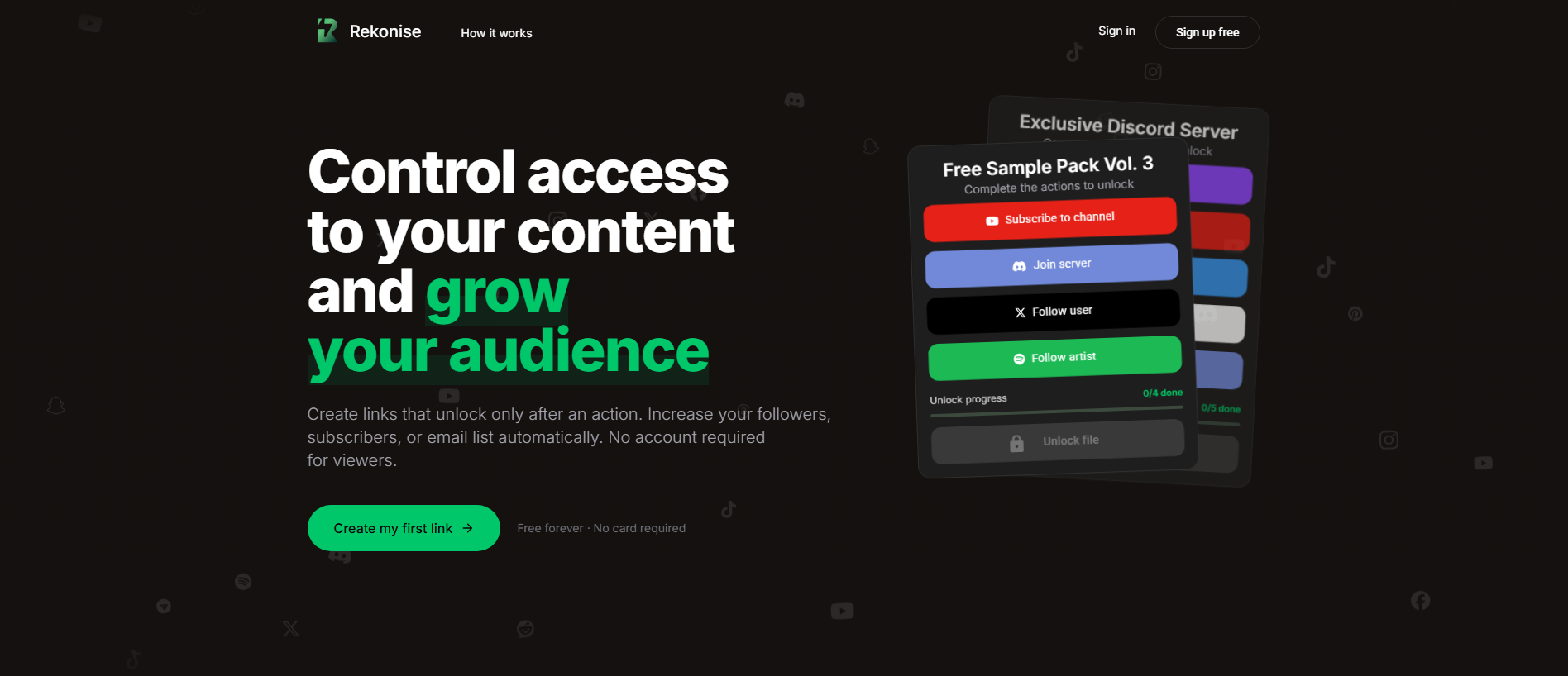 Screenshot of rkns.link