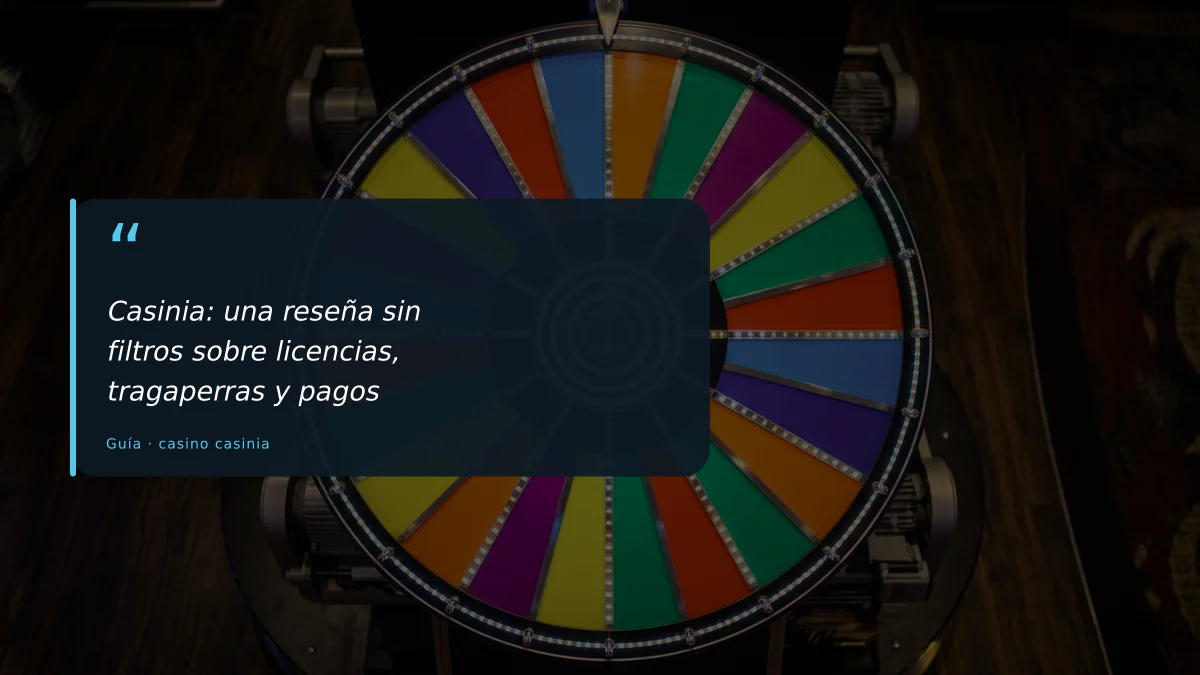 Casinia: una reseña sin filtros sobre licencias, tragaperras y pagos