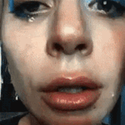 gaga makeup crying.gif