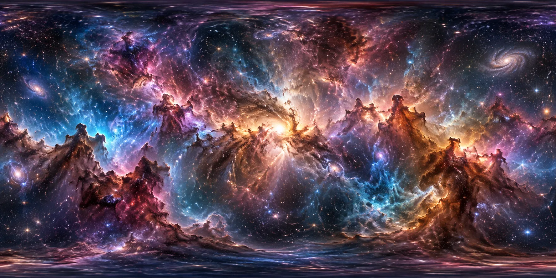Room 04 — Cage Panorama A — Galactic Expanse — 360 degree equirectangular
