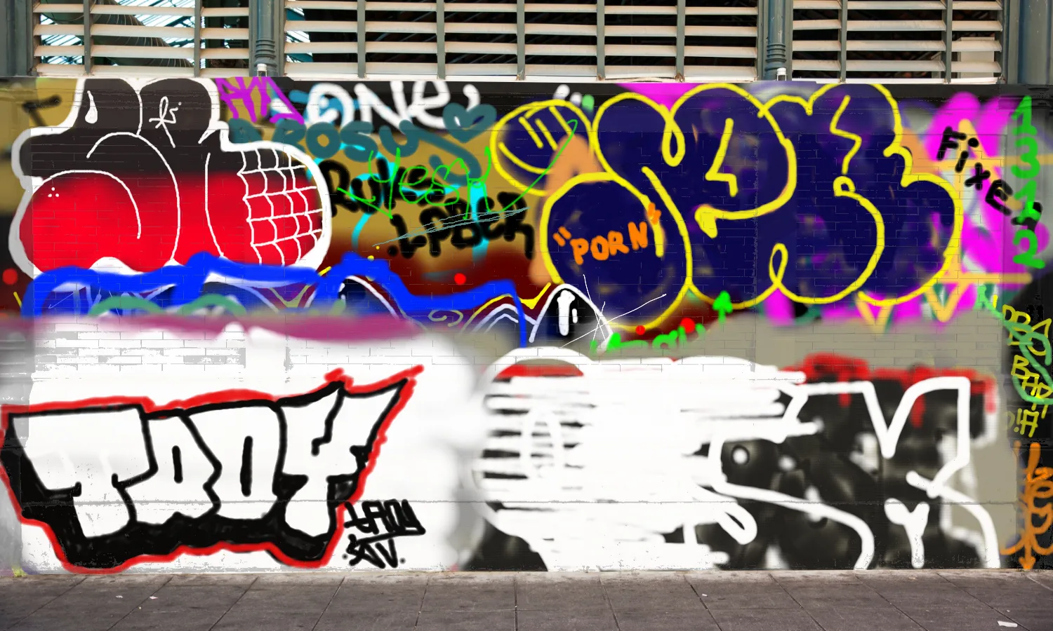 Graffiti artwork by TROY