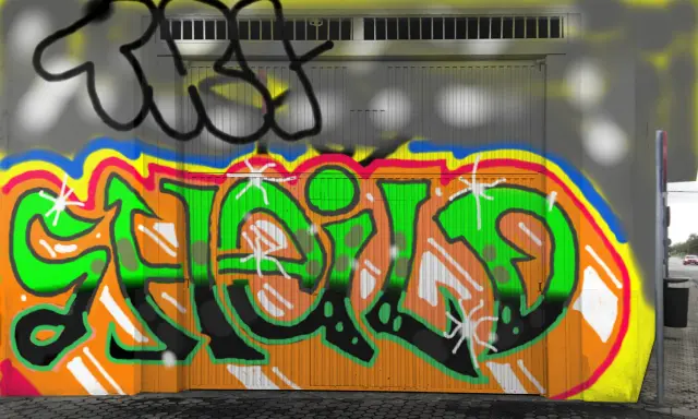 Graffiti artwork by Tkiz