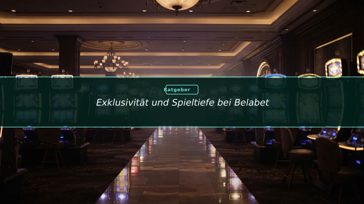 Exklusivität und Spieltiefe bei Belabet