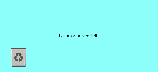 bachelor-universiteit