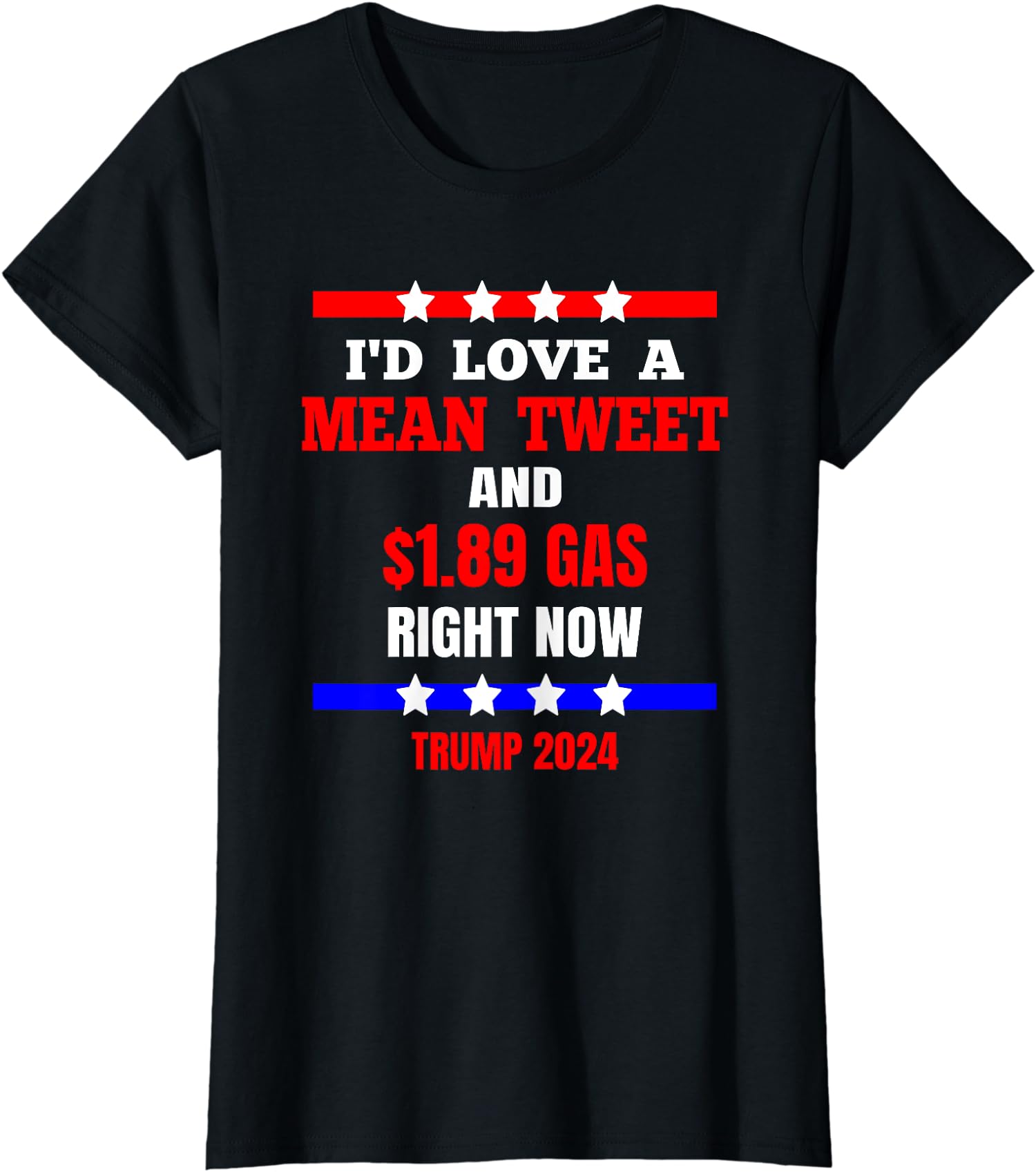 Anti Biden Election Political Gas Right Now Gift Ladies’ Crewneck T-Shirt