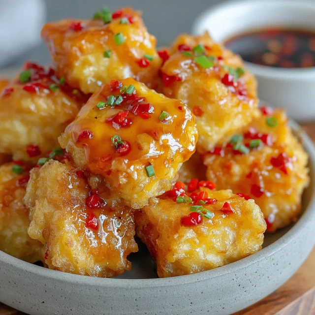 Sichuan Peppercorn Crispy Tofu with Black Vinegar Glaze