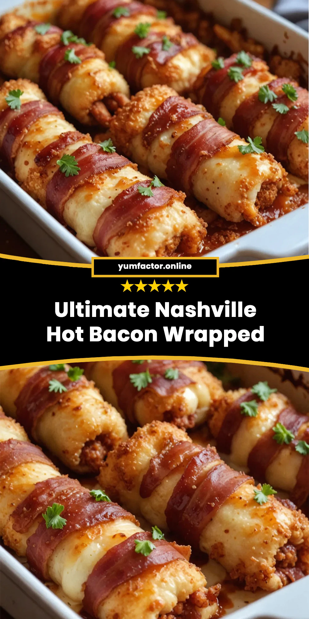 Ultimate Nashville Hot Bacon Wrapped Mozzarella Sticks Recipe