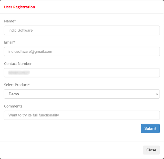 Registration-Screen