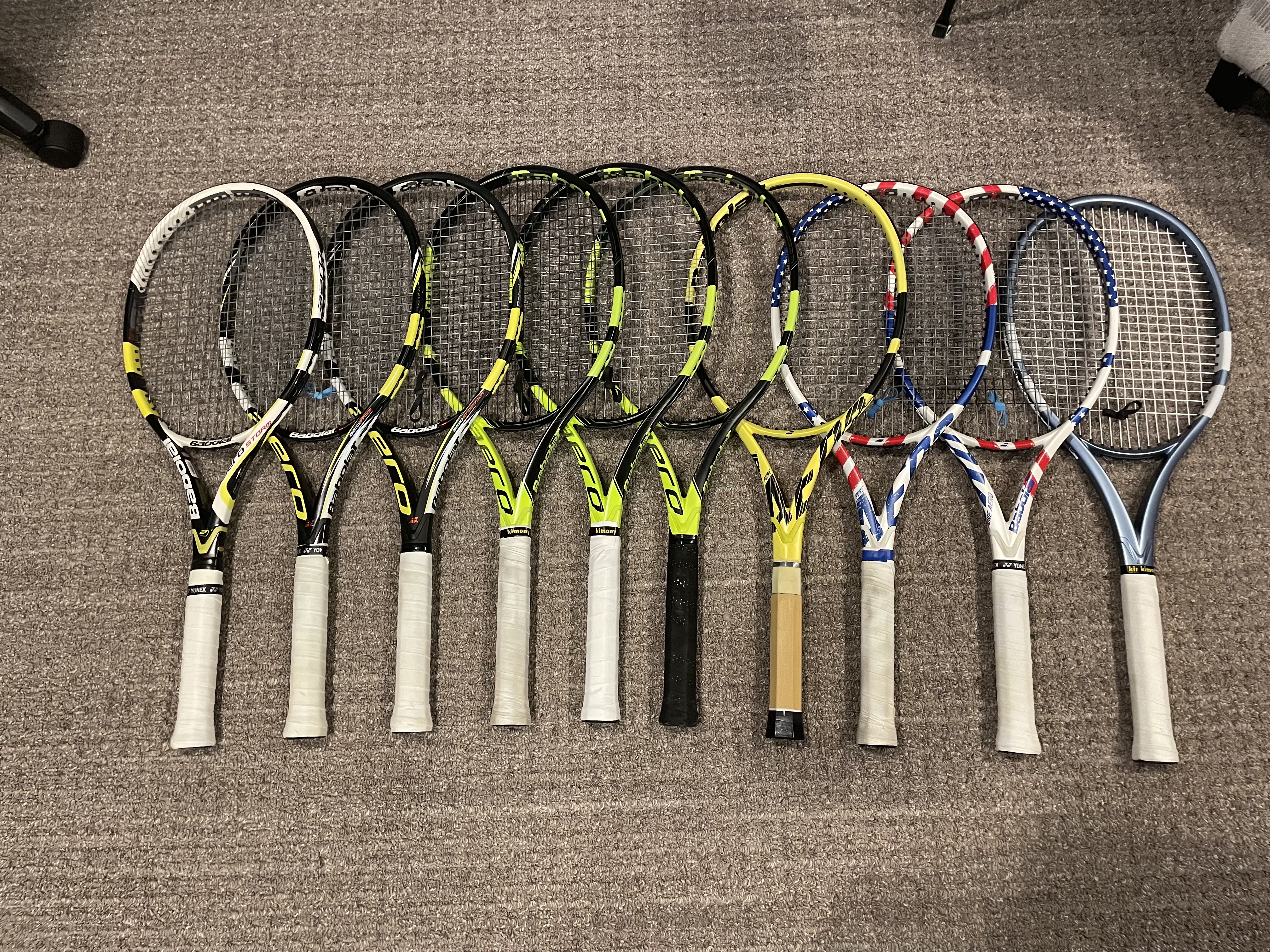 Babolat Aero storm gt collection including pro stocks | Talk Tennis