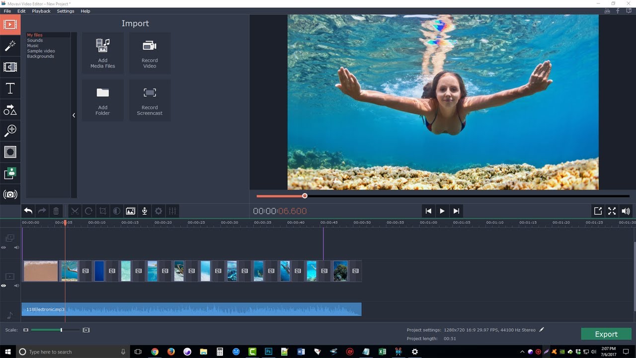 برنامج قص الفيديو Movavie