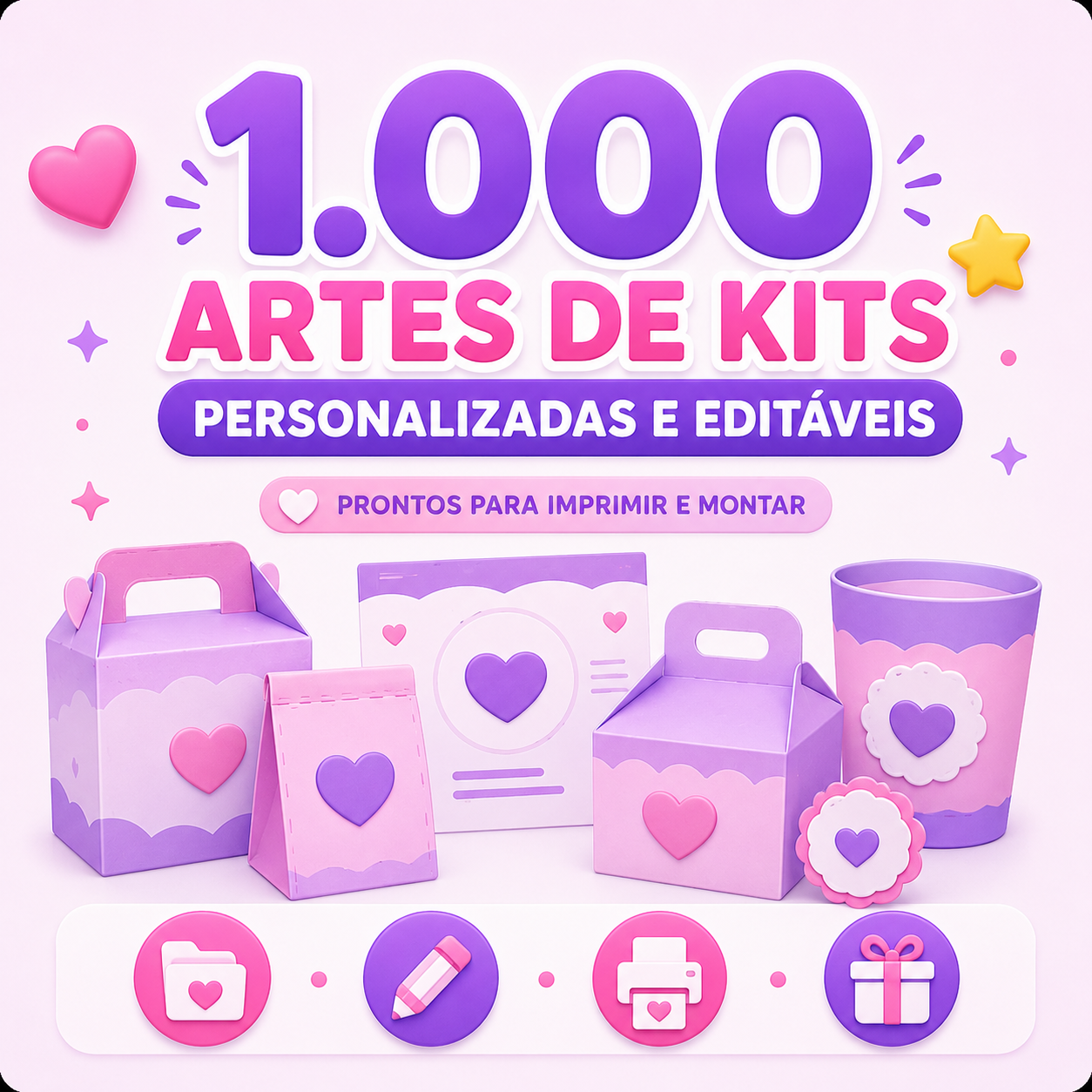 Papelaria Personalizada para Festas