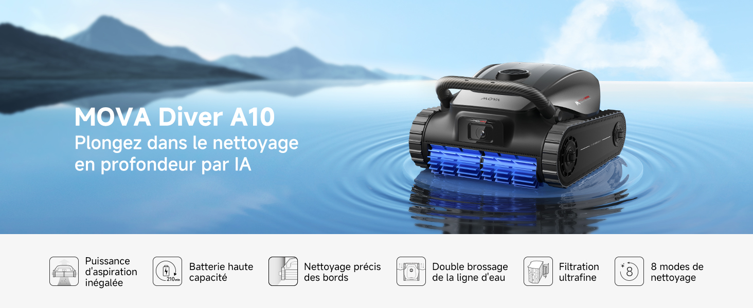 MOVA Diver A10 Performance et aspiration puissante