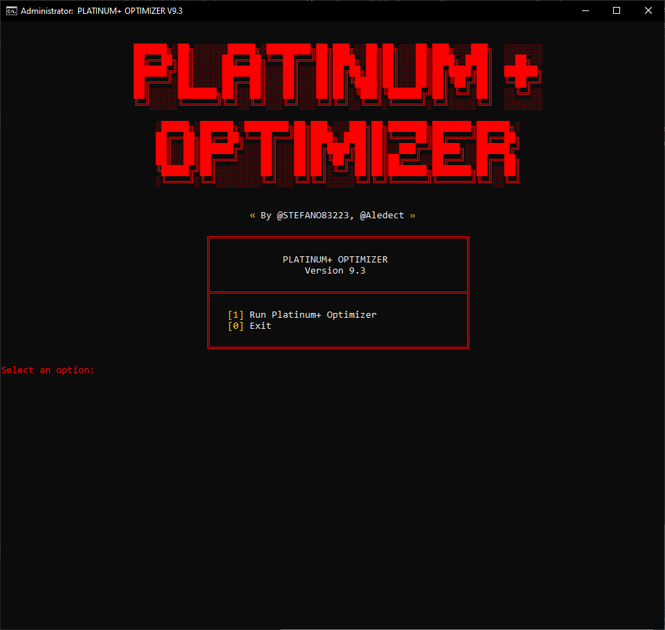 Platinum+ Optimizer Banner
